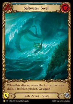 Saltwater Swell (Blue) (Extended Art Cold Foil)⁣ - High Seas⁣ (Rare)⁣ [143]
