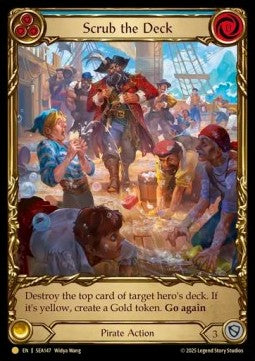 Scrub the Deck (Extended Art Cold Foil)⁣ - High Seas⁣ (Rare)⁣ [147]