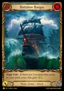 Battalion Barque (Blue) (Cold Foil)⁣ - High Seas⁣ (Common)⁣ [154]