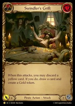 Swindler's Grift (Red) (Cold Foil)⁣ - High Seas⁣ (Common)⁣ [169]