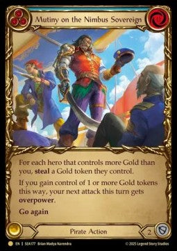 Mutiny on the Nimbus Sovereign (Cold Foil)⁣ - High Seas⁣ (Common)⁣ [177]