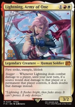 Lightning, Army of One⁣ - Magic: The Gathering - FINAL FANTASY: Promos⁣ (Mythic)⁣ [233]