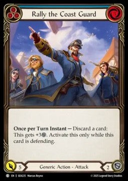 Rally the Coast Guard (Blue) (Rainbow Foil)⁣ - High Seas⁣ (Common)⁣ [225]