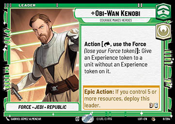 Obi-Wan Kenobi, Courage Makes Heroes (V.1)⁣ - Legends of the Force⁣ (Common)⁣ [008]