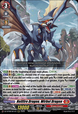 Hellfire Dragon, Wirbel Dragon [D-Format] (V.1 - Triple Rare)⁣ - Knights 0f Rebirth⁣ (Triple Rare)⁣ [001]
