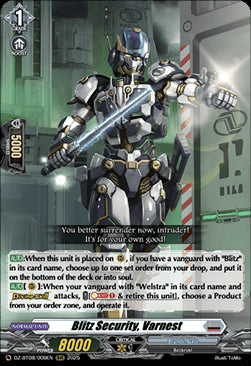 Blitz Security, Varnest [D-Format] (V.1 - Triple Rare)⁣ - Knights 0f Rebirth⁣ (Triple Rare)⁣ [009]