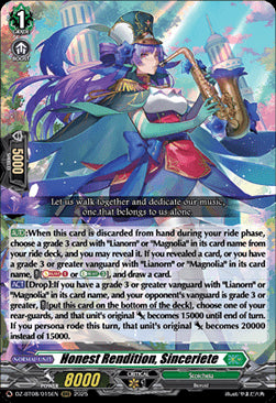 Honest Rendition, Sinceriete [D-Format] (V.1 - Triple Rare)⁣ - Knights 0f Rebirth⁣ (Triple Rare)⁣ [015]