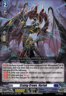 Crying Crows ,Vartak [D-Format] (V.1 - Double Rare)⁣ - Knights 0f Rebirth⁣ (Double Rare)⁣ [023]