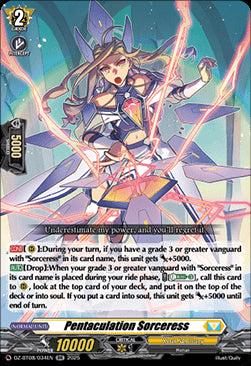 Pentaculation Sorceress [D-Format] (V.1 - Double Rare)⁣ - Knights 0f Rebirth⁣ (Double Rare)⁣ [034]