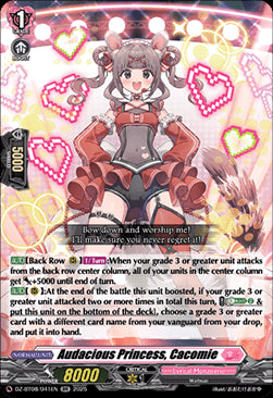 Audacious Princess, Cacomie [D-Format] (V.1 - Double Rare)⁣ - Knights 0f Rebirth⁣ (Double Rare)⁣ [041]