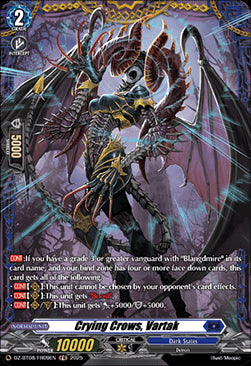Crying Crows ,Vartak [D-Format] (V.2 - Frame Rare)⁣ - Knights 0f Rebirth⁣ (Frame Rare)⁣ [FR09]