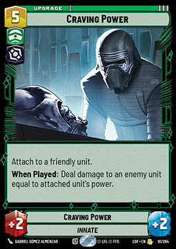 Craving Power (V.1) - Legends of the Force (Rare) [LOF-091]