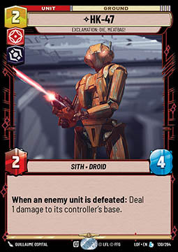 HK-47, Exclamation: Die, Meatbag! (V.1)⁣ - Legends of the Force⁣ (Legendary)⁣ [130]