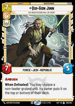Qui-Gon Jinn, The Negotiations Will Be Short (V.1)⁣ - Legends of the Force⁣ (Legendary)⁣ [200]
