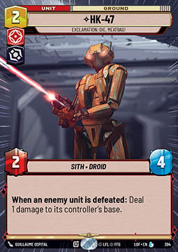 HK-47, Exclamation: Die, Meatbag! (V.1) - Legends of the Force: Extras (Legendary) [XLOF-394]