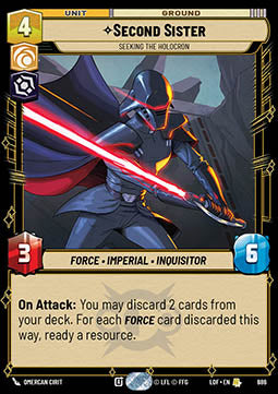 Second Sister, Seeking the Holocron (V.2)⁣ - Legends of the Force⁣ (Rare)⁣ [686]