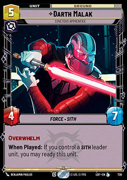 Darth Malak, Covetous Apprentice (V.2)⁣ - Legends of the Force⁣ (Legendary)⁣ [736]