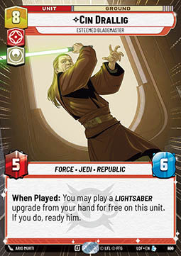 Cin Drallig, Esteemed Blademaster (V.2)⁣ - Legends of the Force: Extras⁣ (Legendary)⁣ [890]
