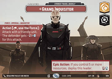Grand Inquisitor, Stories Travel Quickly (V.2)⁣ - Legends of the Force: Extras⁣ (Common)⁣ [1018]