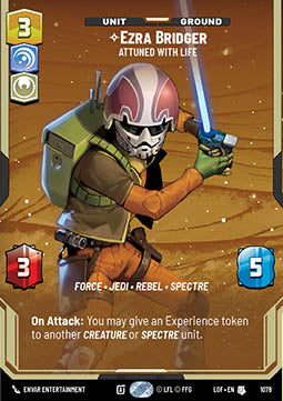 Ezra Bridger, Attuned With Life (V.4) - Legends of the Force: Extras (Uncommon) [XLOF-1078]