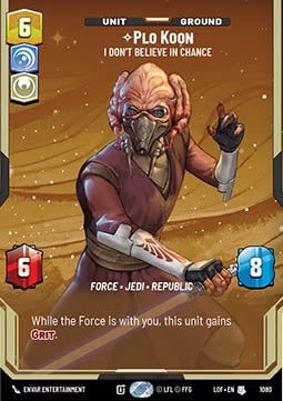 Plo Koon, I Don't Believe in Chance (V.4)⁣ - Legends of the Force: Extras⁣ (Uncommon)⁣ [1080]