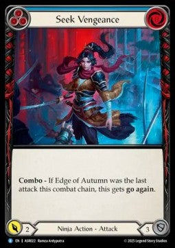 Seek Vengeance (Blue) (Regular)⁣ - Armory Deck: Ira⁣ (Rare)⁣ [022]