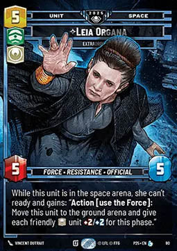 Leia Organa, Extraordinary⁣ - 2025 Promos⁣ (Legendary)⁣ [080]