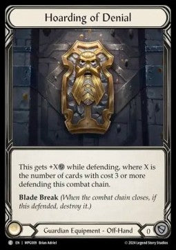 Hoarding of Denial (Cold Foil)⁣ - Mastery Pack: Guardian⁣ (Common)⁣ [009]