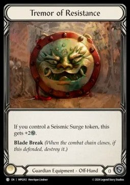Tremor of Resistance (Cold Foil)⁣ - Mastery Pack: Guardian⁣ (Common)⁣ [012]