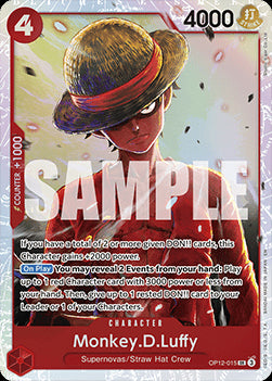 Monkey.D.Luffy (OP12-015) (V.1)⁣ - Legacy of the Master⁣ (Super Rare)⁣ [015]