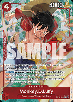 Monkey.D.Luffy (OP12-015) (V.2)⁣ - Legacy of the Master⁣ (Alternate Art)⁣ [015]