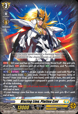 Blazing Lion, Platina Ezel [D-Format] (V.1 - Triple Rare)⁣ - Super Brave Detonation⁣ (Triple Rare)⁣ [011]