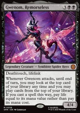 Gwenom, Remorseless - Magic: The Gathering | Marvel's Spider-Man (Mythic) [SPM-56]