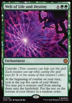 Web of Life and Destiny - Magic: The Gathering | Marvel's Spider-Man (Mythic) [SPM-122]
