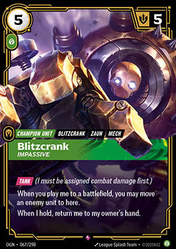 Blitzcrank, Impassive - Origins (Rare) [OGN-067]
