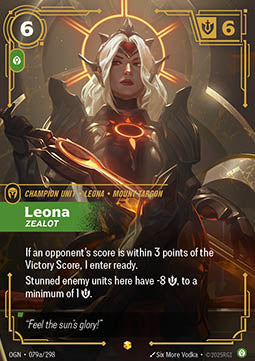 Leona, Zealot (V.2 - Showcase) - Origins (Showcase) [OGN-079a]