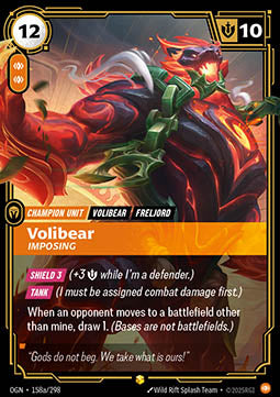 Volibear, Imposing (V.2 - Showcase) - Origins (Showcase) [OGN-158a]
