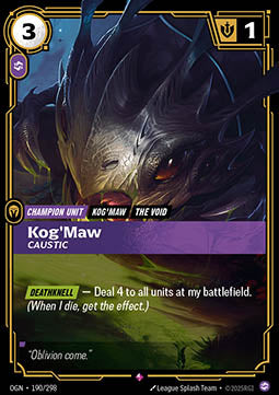 Kog'Maw, Caustic - Origins (Rare) [OGN-190]