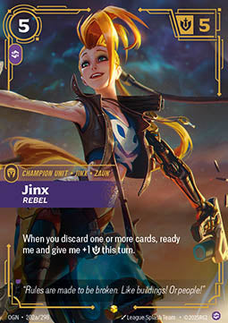 Jinx, Rebel (V.2 - Showcase) - Origins (Showcase) [OGN-202a]