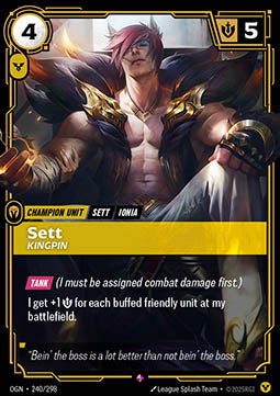 Sett, Kingpin (V.1 - Rare) - Origins (Rare) [OGN-240]