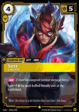 Sett, Kingpin (V.2 - Showcase) - Origins (Showcase) [OGN-240a]