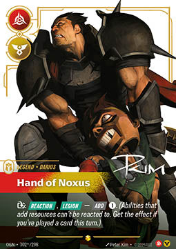 Darius, Hand of Noxus (V.3 - Showcase) - Origins (Showcase) [OGN-302*]