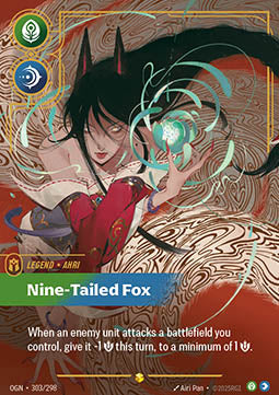 Ahri, Nine-Tailed Fox (V.2 - Showcase) - Origins (Showcase) [OGN-303]