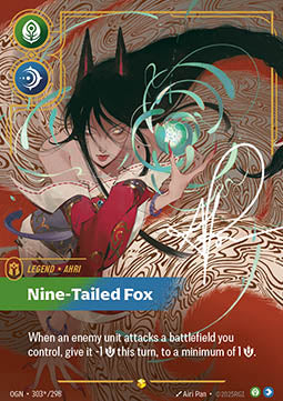 Ahri, Nine-Tailed Fox (V.3 - Showcase) - Origins (Showcase) [OGN-303*]