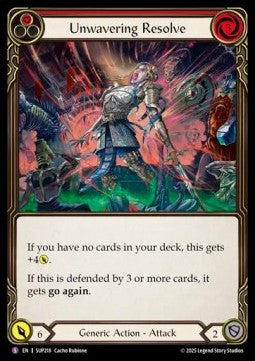 Unwavering Resolve (Rainbow Foil) - Super Slam (Super Rare) [SUP-218]