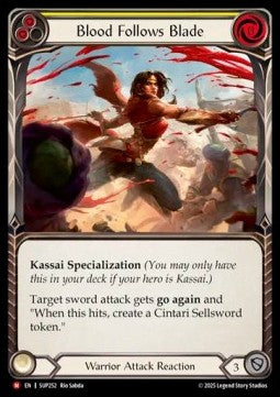 Blood Follows Blade (Rainbow Foil) - Super Slam (Majestic) [SUP-252]