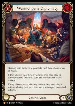 Warmonger's Diplomacy (Rainbow Foil) - Super Slam (Legendary) [SUP-270]