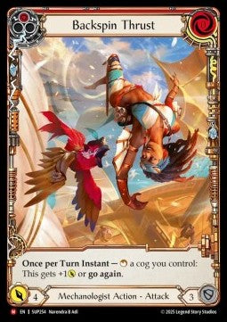 Backspin Thrust (Extended Art Cold Foil) - Super Slam (Majestic) [SUP-254]