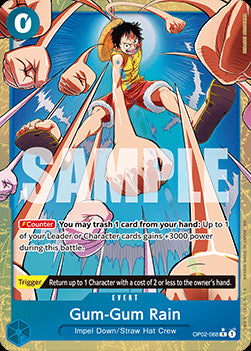 Gum-Gum Rain (OP02-068) (V.2) - The Best Vol.2 (Alternate Art) [PRB02-OP02-068]