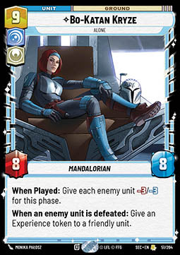 Bo-Katan Kryze, Alone (V.1) - Secrets of Power (Rare) [SEC-051]